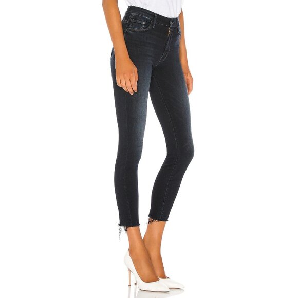 NWT Mother High Waisted Looker Ankle Fray in Last Call Stretch Skinny Jeans 29 - Picture 2 of 10